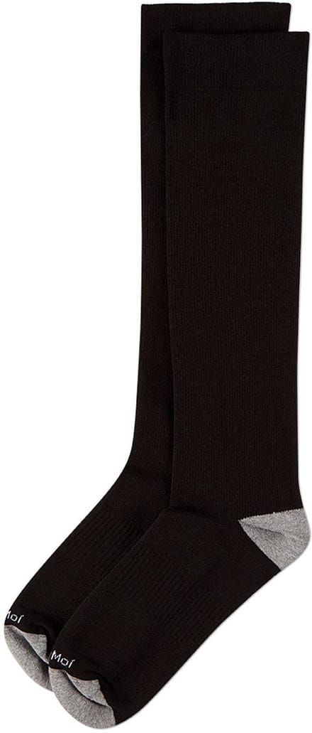 MeMoi WellFit Premium Compressiesokken Dames Off Black Comfortabele Steunkousen 1 Paar