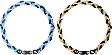 Cosensi - Honkbalketting van 2 stuks met Nylon Touw, Tornado-Ontwerp voor Mannen en Softbalfans
