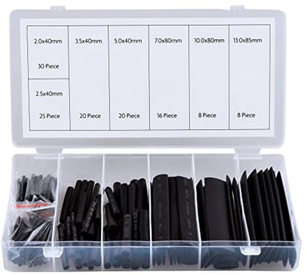127-delige assortiment krimpfolie voor diverse toepassingen