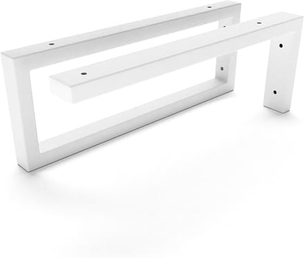 Wastafelhouder 20-45 cm | Opbouwwastafel en wandconsole | Set van 2 - Wit, 30 cm