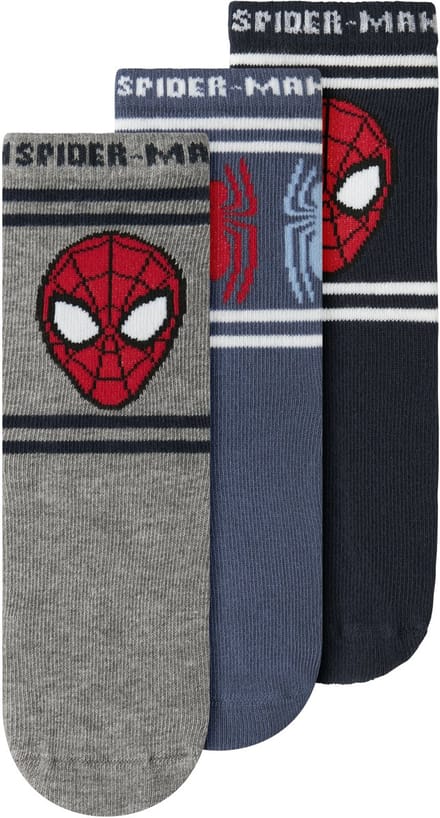 NAME IT - NMMJULIUS SPIDER 3P SOCK MAR - Jongens - Sokken