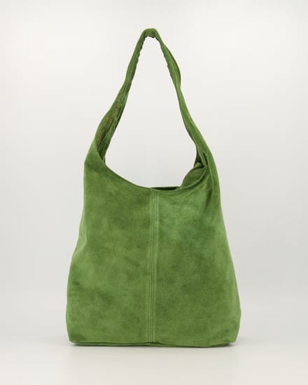 Teatro - Loreen - Shopper - Suede - Leer - Groen - Ruim
