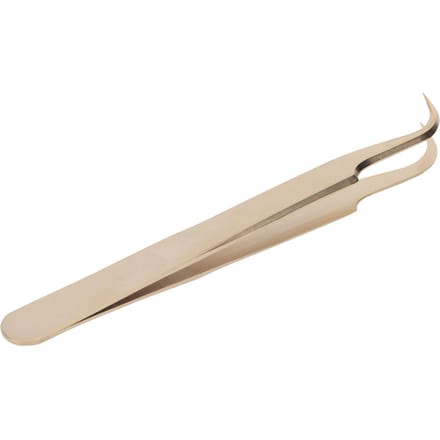 Roestvrijstalen Wimperpincet Professionele Wimperextension Pincet Applicatie voor Nagel Parel beige