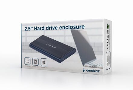 Externe HDD behuizing 2.5'' SATA USB2.0 zwart