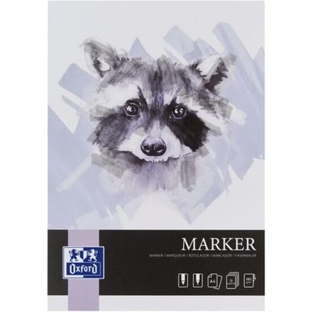 OXFORD markerblok - A4 - 15 vel - 180g - gelijmd