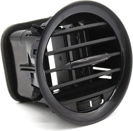 Ventilatieroosterafdekking met lamellen - Zwart