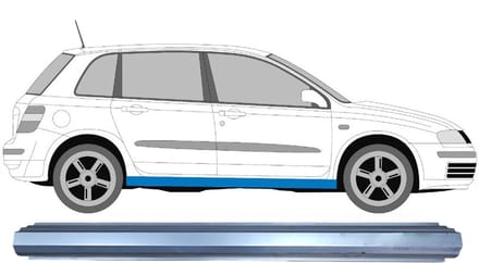 Reparatie dorpel voor Fiat Stilo 2001-2010 / Links = Rechts (symmetrisch)