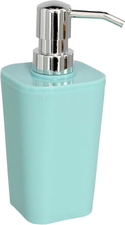 Gerimport Zeeppompje/zeepdispenser - kunststof - mintgroen - 7,5 x 17 cm