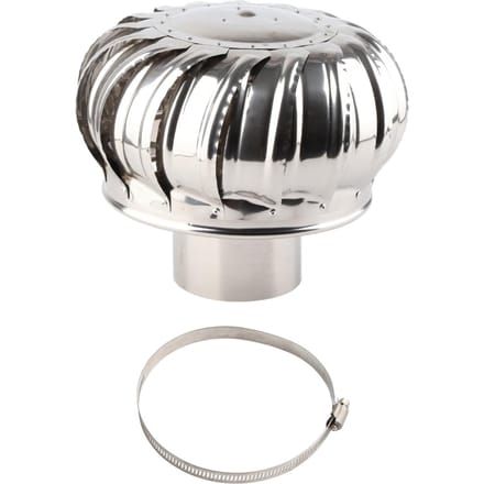 Ventilateur de toit automatique silencieux en acier inoxydable pour tuyauterie, ventilateur de toit, éoliennes