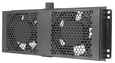 Ventilatorpaneel voor serverkasten met temperatuurregeling en ingebouwde zekering