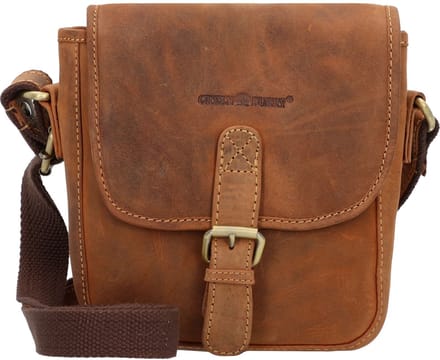 Greenburry Vintage Schoudertas Leer 21 cm - Jongens - braun