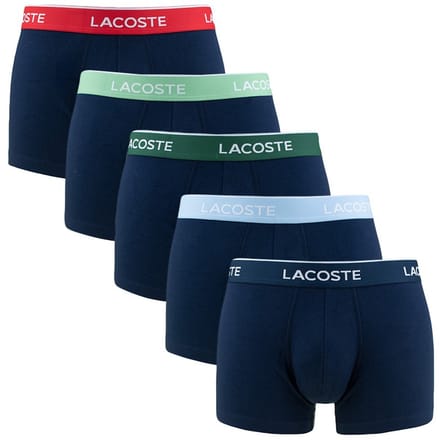 Lacoste heren 5P boxers basic cotton stretch combi zwart