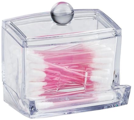 Orion - Cosmetische Wattenstaafjeshouder - Acrylaat - Compact - Handig