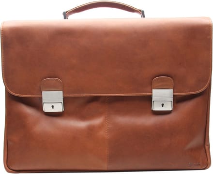 Esquire Business tas Laptoptas met laptopvak Dallas Briefcase Brown Bruine