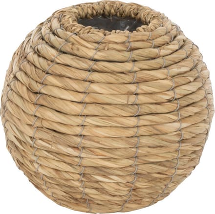 J-Line vaas Yumi Bol - bamboe - naturel - extra small - 2 stuks - Ø 17.5 cm