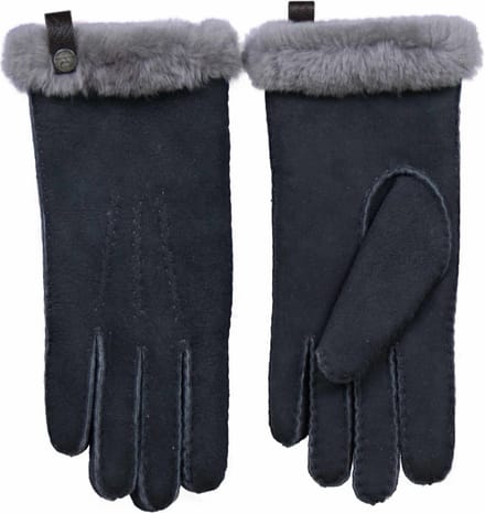 Van Buren Schapenvacht Dames Handschoenen - Grijs - S - Suède - Lamsvacht