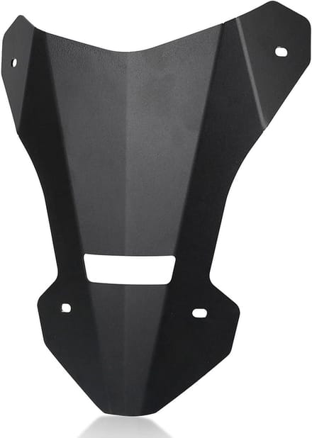 Motorfiets Windscherm - Wind Deflector - Comfortabele Rit - Aluminium Constructie - 362 x 292 x 7 cm - Zwart