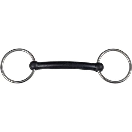 Rechte rubberen paardenbit HorseGuard RS
