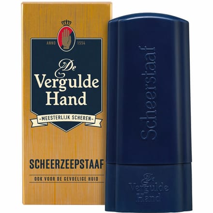 Vergulde Hand Scheerzeepstaaf - 3 x 75 gr - Voordeelverpakking