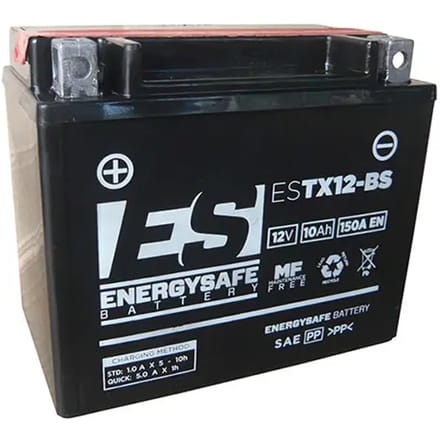 Motorfiets accu Energy Safe ESTX12-BS 12V/10AH