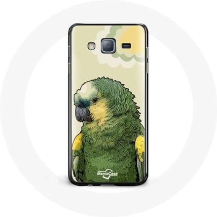 Hoesje voor Samsung Galaxy J3 Amazon Papegaaien Groen