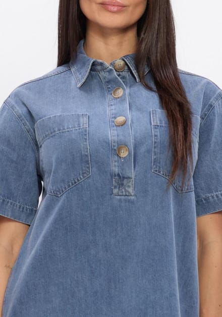 Notre-V Nv-hannebel Dames - Jurk - Blauw - Maat M