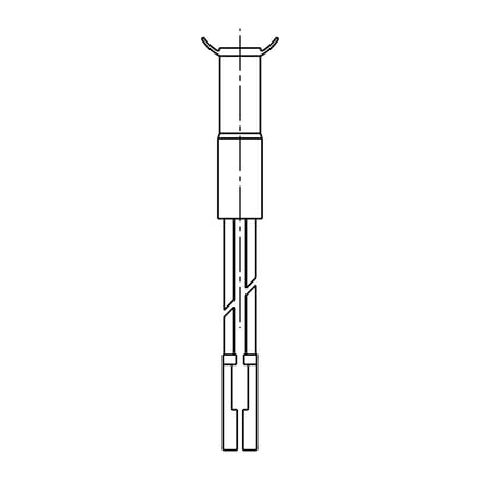 AEG kontrolelamp, neon, L=400mm/400V 3570031199