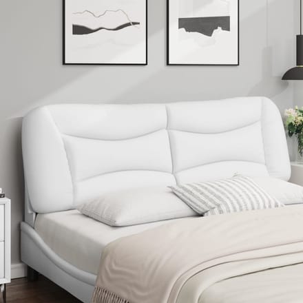 vidaXL Hoofdbordkussen "Hvar" 152 cm kunstleer wit