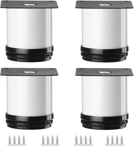 Set van 4 Verstelbare RVS Meubelpoten voor Kast, Keuken en Bureau