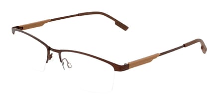 Flexon FLEXON E1165 Satin dark brown 58/17/150 MAN Brilmonturen