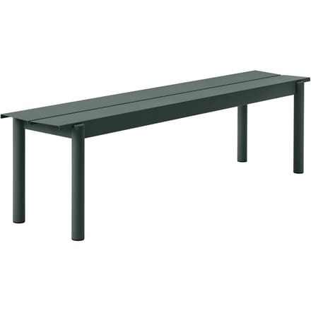 Muuto - Linear Steel Bank - donkergroen - L