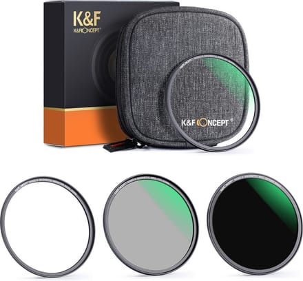 K&F Concept Magnetic Lensfilter Kit CPL ND UV Nano X 95mm