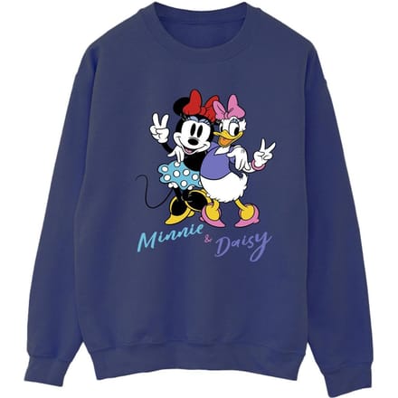 Disney Dames/Dames Minnie Mouse en Madeliefje Sweatshirt (Marineblauw)