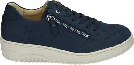 Hartjes 162.1703/20 - Dames veterschoenen - Kleur: Blauw - Maat: 38.5
