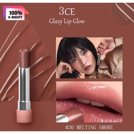 3CE Glazy Lip Glow 3,2 g / 0,11 oz. black