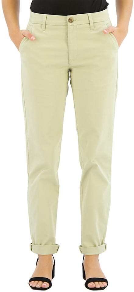 Dockers Weekend Regular Slim Ankle Fit Chino Broek Beige 28 Vrouw