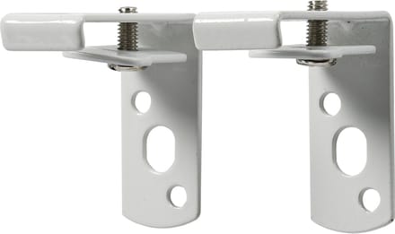 Intensions wandsteun gordijnrail plus - 6 cm - wit - 2 stuks