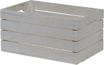 Houten Kist - Middel, Wit / Opbergkist / Geschenkverpakking / Gift / Kado