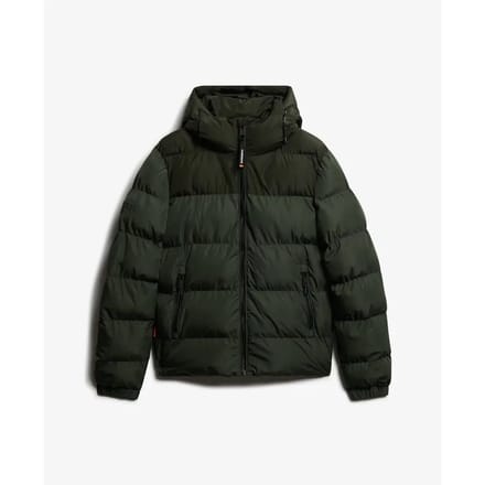 Superdry - Colourblock Gewatteerde Jas Met Capuchon - Heren - Gewatteerde jassen