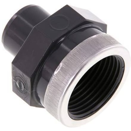 Pvc-Fitting Lijmmof Man 25mm x Binnendraad Rp 1'' [2 Stuks]
