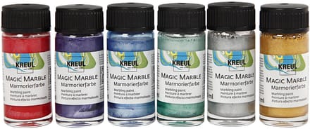 Magic Marble-verf, metallic kleuren, 6x20 ml/ 1 doos
