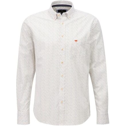 Fynch-Hatton Overhemd Mini Fantasy Allover Combi Pattern Burnt Orange-Multi / male