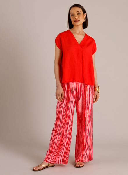 YEST Mila Tops - Hot Red - maat 40
