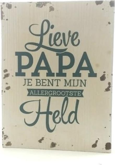 Houten Decoratie - Liefste Papa