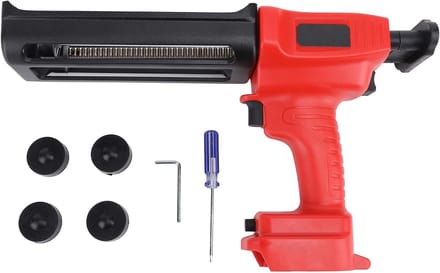 Elektrisch Kitpistool - Kitspuit Accu - Moeiteloos Afdichten - Dubbele Kracht Ontwerp - 400 ml Capaciteit - Grijs