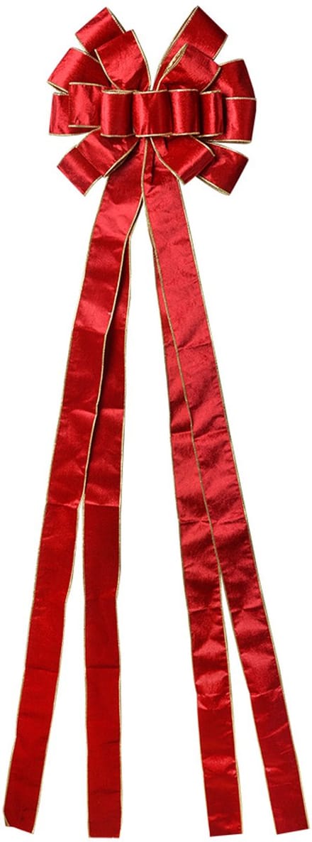 Clayre & Eef Decoratie Strik 33x135 cm Rood Synthetisch