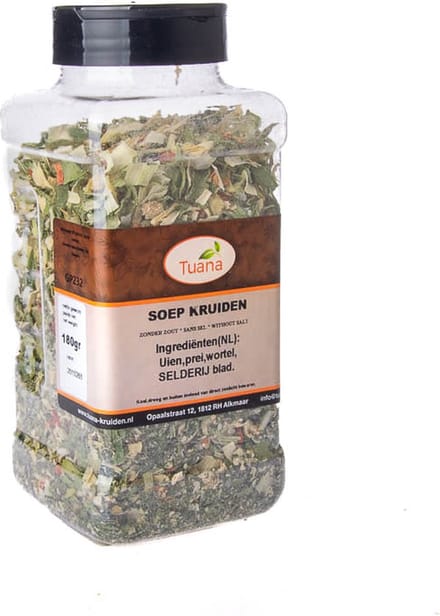 Tuana Kruiden - Soep Kruiden - Strooibus 180 Gram - Tuanashop - GP-S-0011