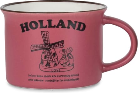 Memoriez - Mok - Holland - Mat fuchsia rose