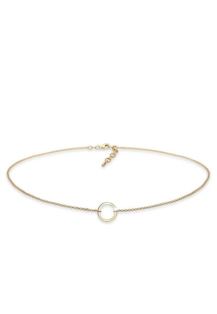 Elli Halsketting Chokerketting 925 Sterling Zilver verguld