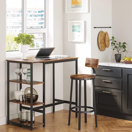 Bobbel Home - Bartafel - Donkerbruin - 109 x 60 x 100 cm